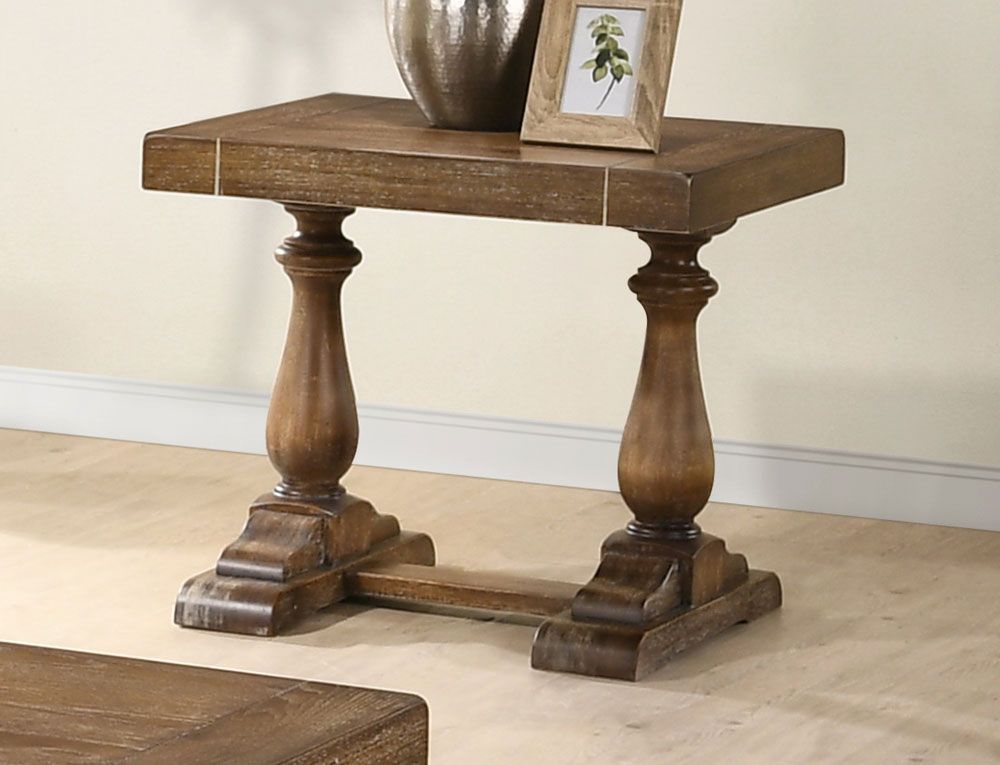 Avondale End Table Driftwood Finish