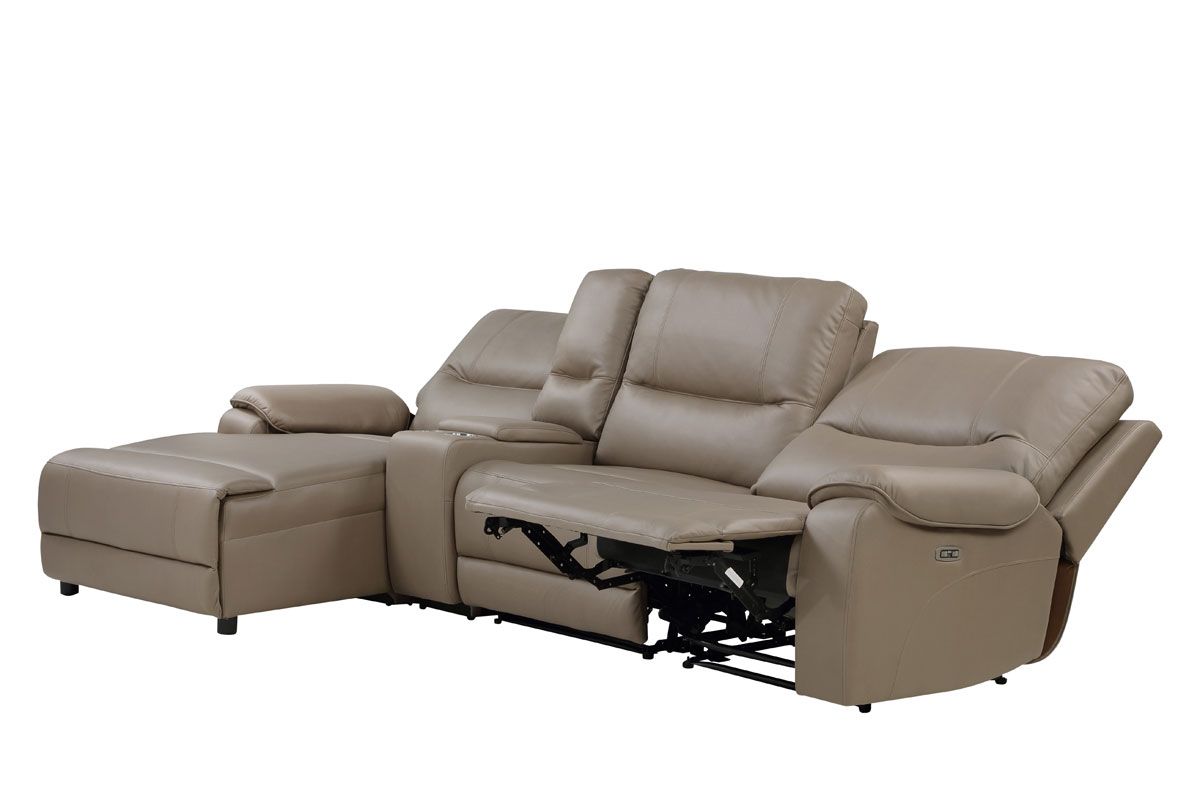 Baina Power Recliner Sectional Open