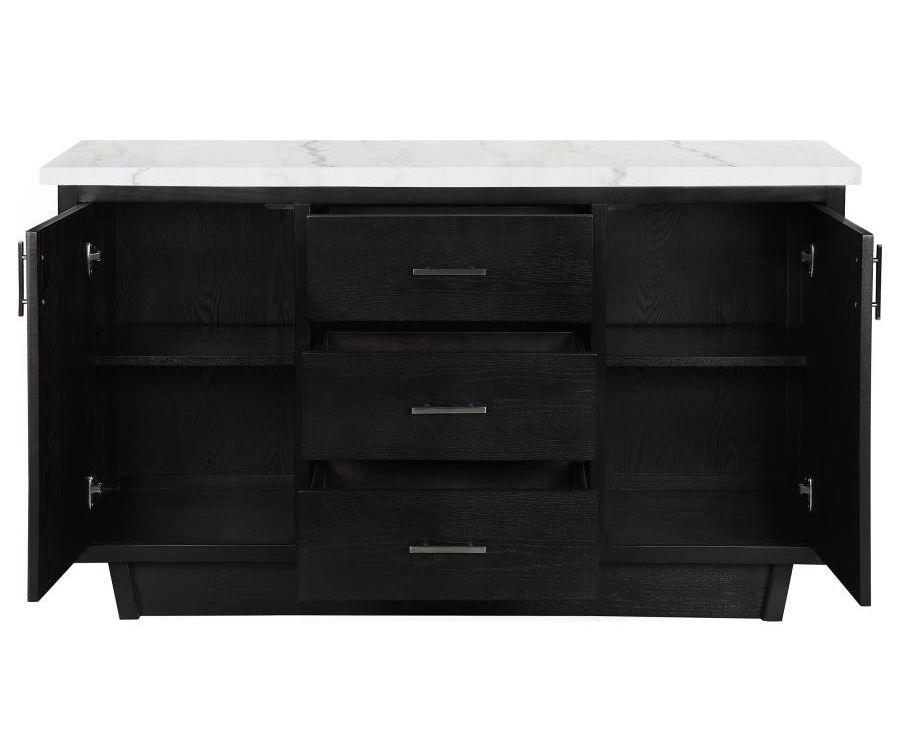 Bayside Marble Top Server Storage