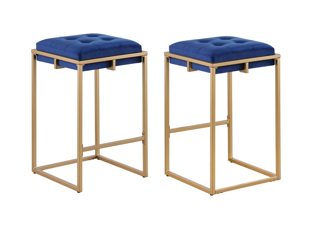 Belo Navy Blue Counter Stools