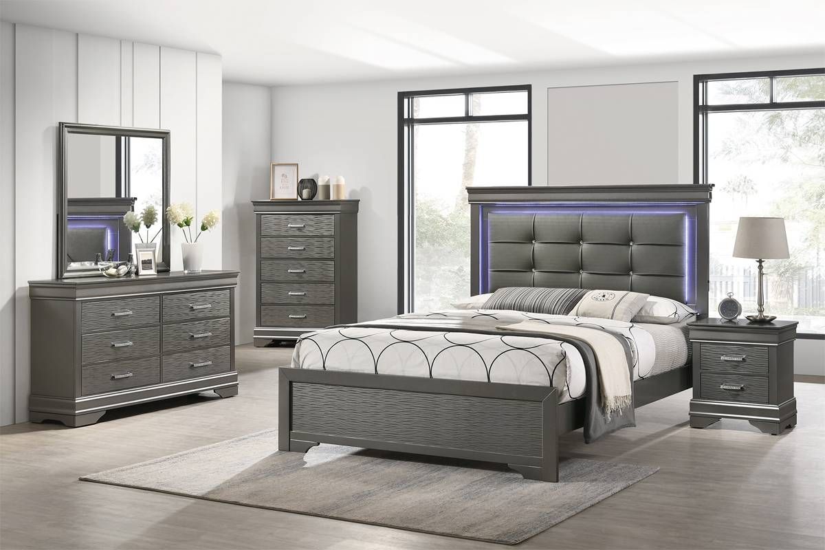 Belva Bed With LED Lights