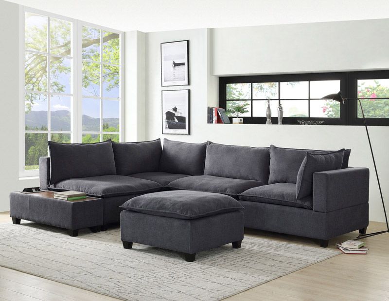 Bernard Dark Grey Modular Sectional