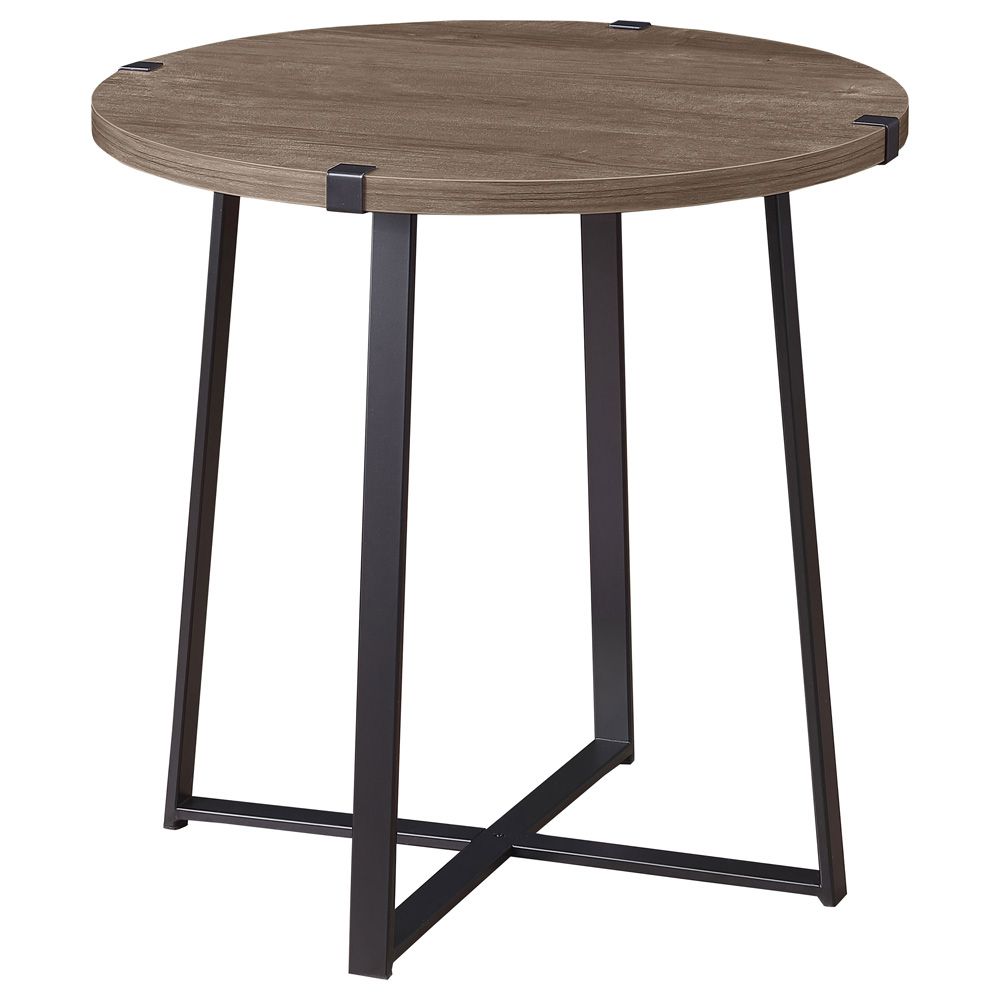 Biagio Round Wood End Table