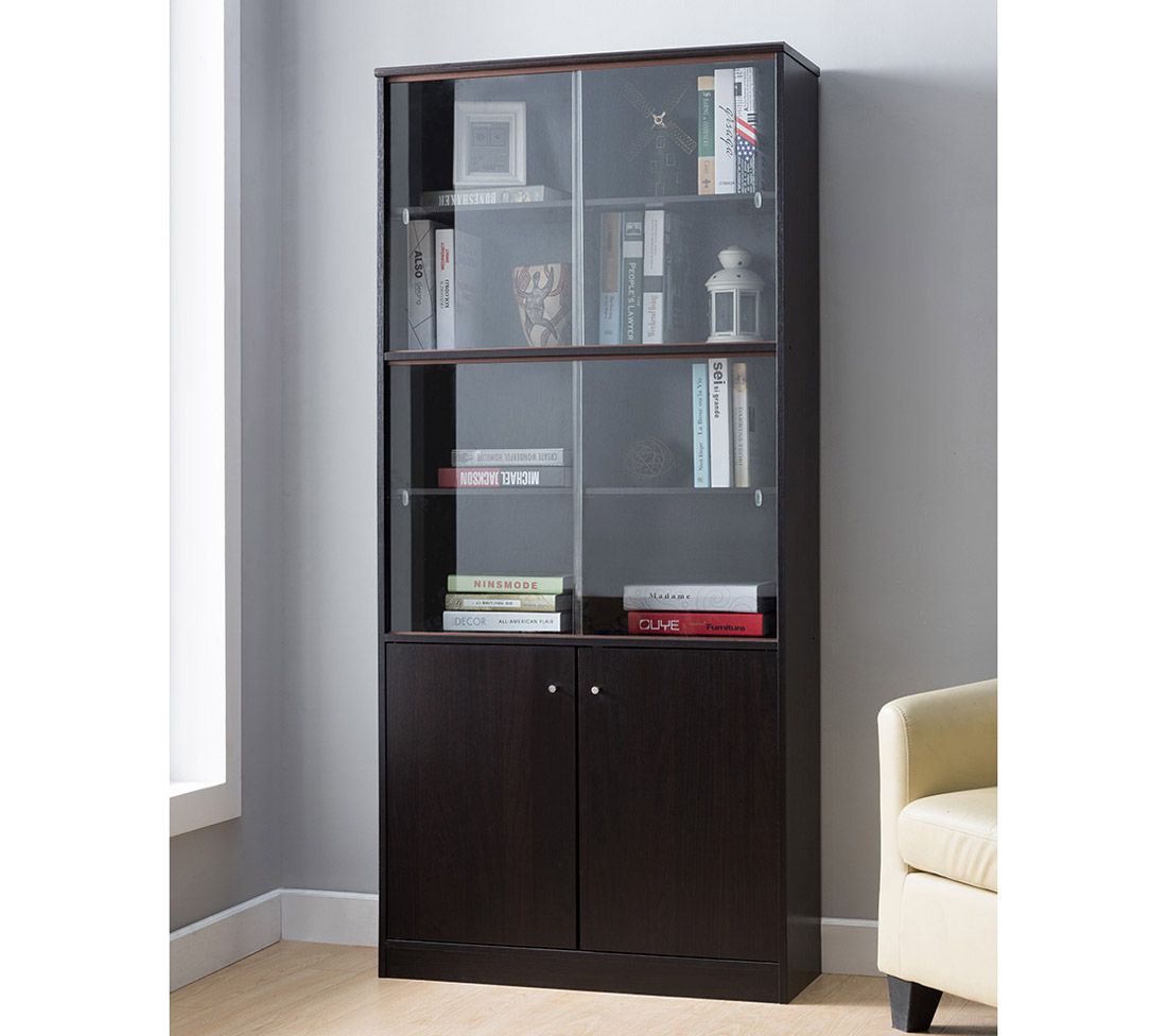 Bixby Bookcase With Glass Doors