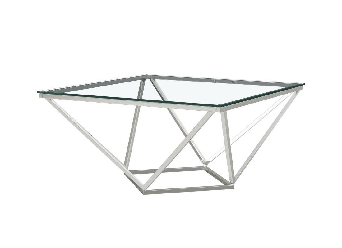 Boga Square Glass Top Coffee Table