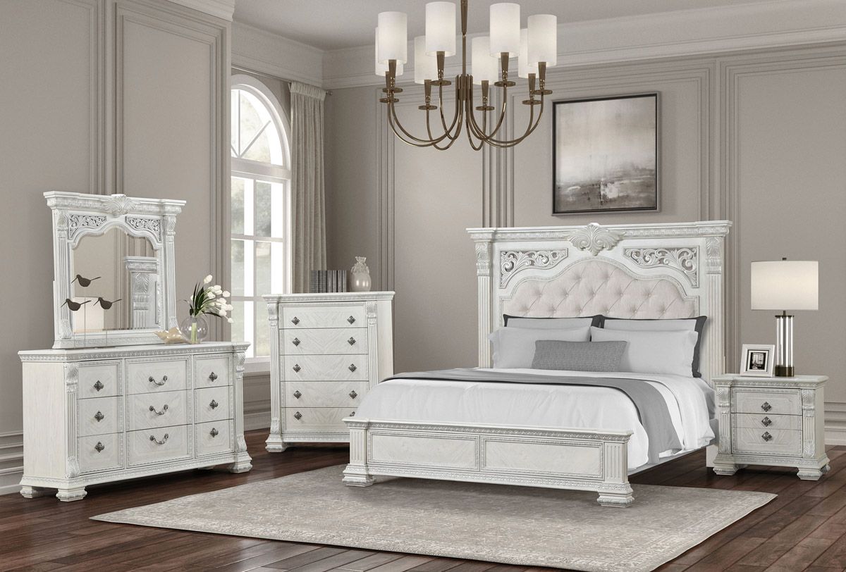 Brent Wood Traditional Style Bedroom Set