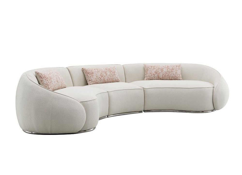 Brighton Ivory Boucle Sectional