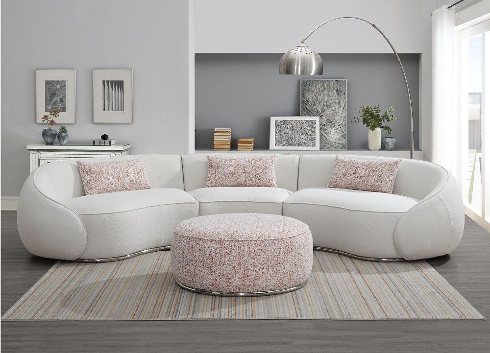 Brighton Ivory Boucle Oversized Sectional