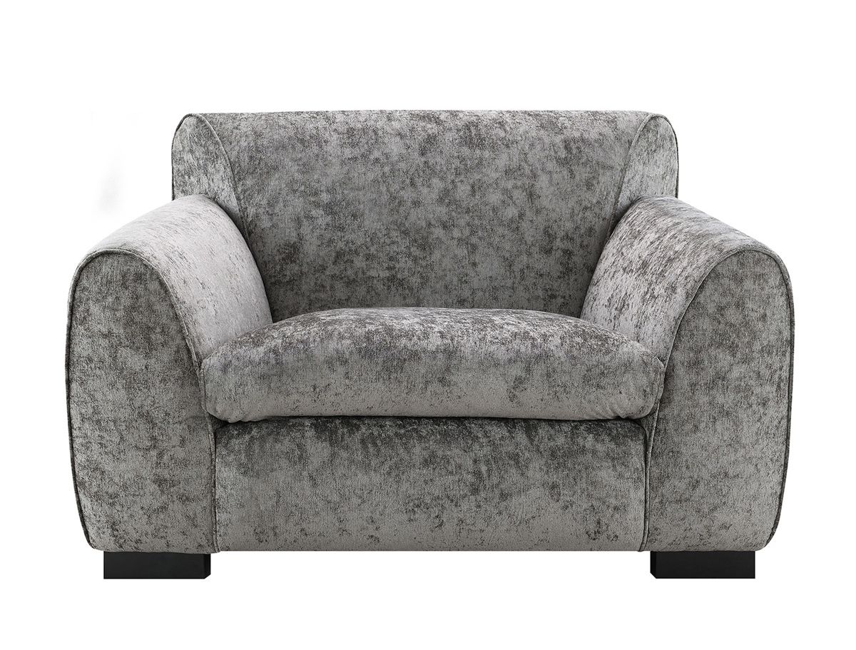 Brodie Grey Chenille Chair