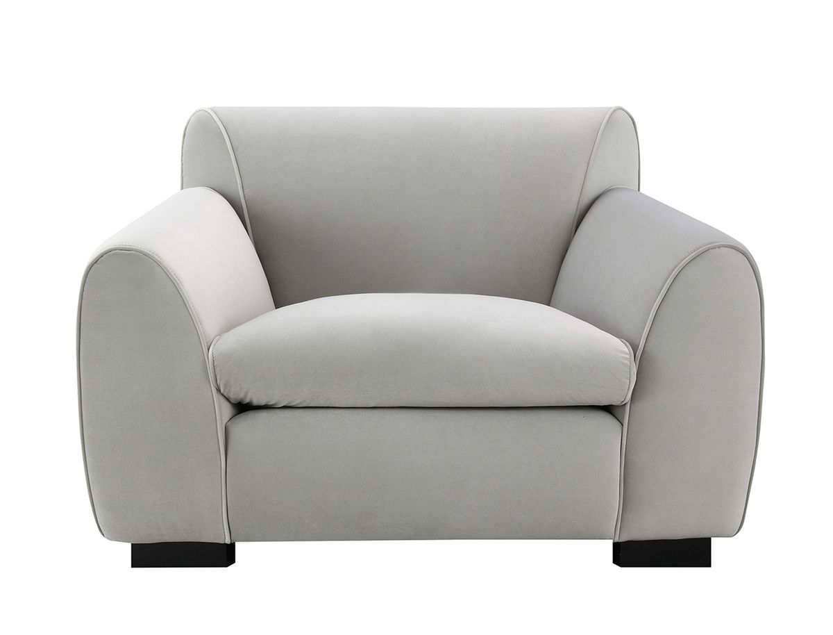 Brodie Grey Velvet Chair