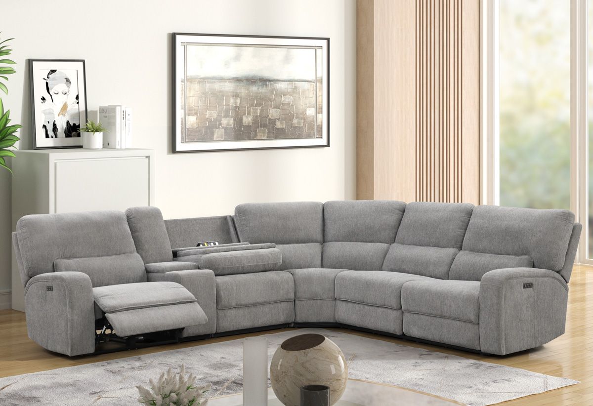 Bunnell Power Recliner Sectional Sofa