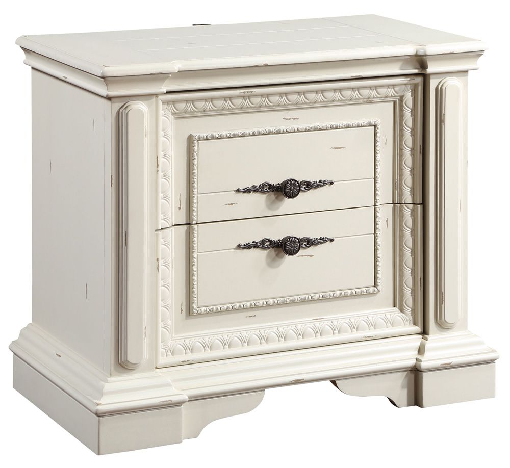 Cadero Antique White Night Stand