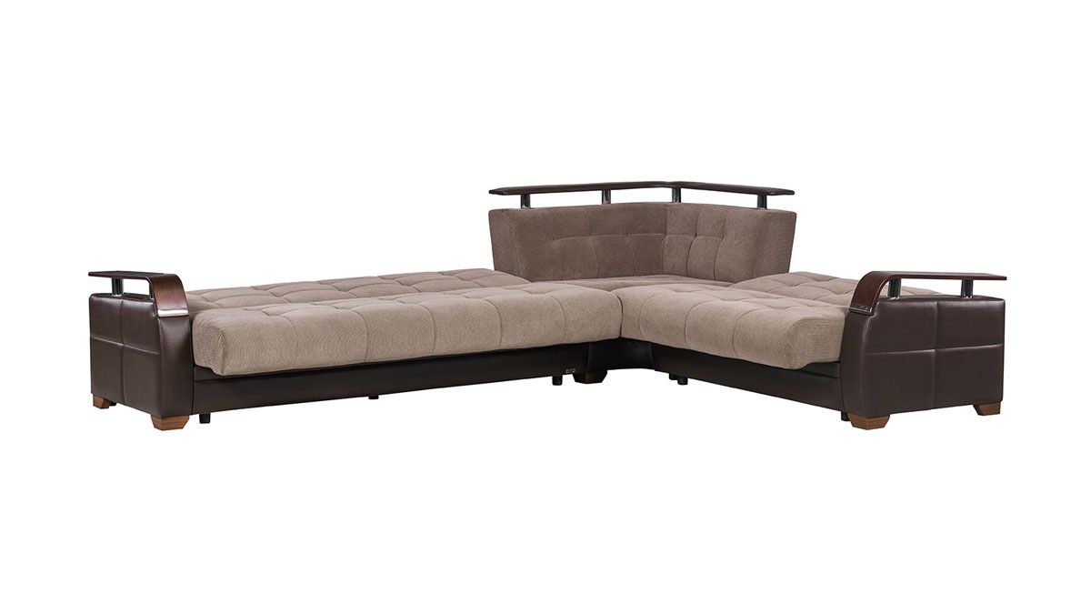 Calby Lane Brown Sectional Sleeper