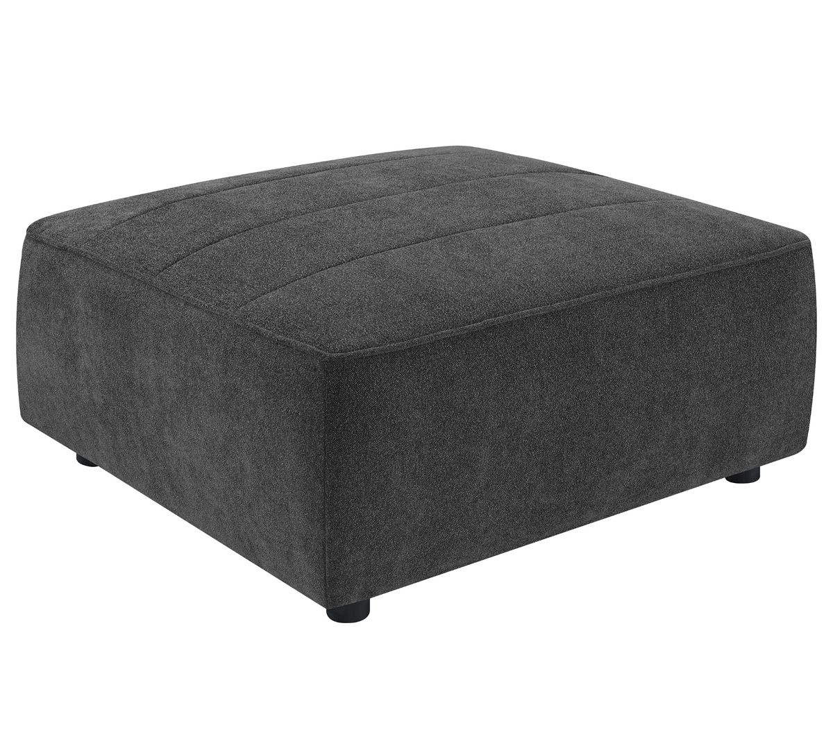 Calipso Charcoal Boucle Ottoman