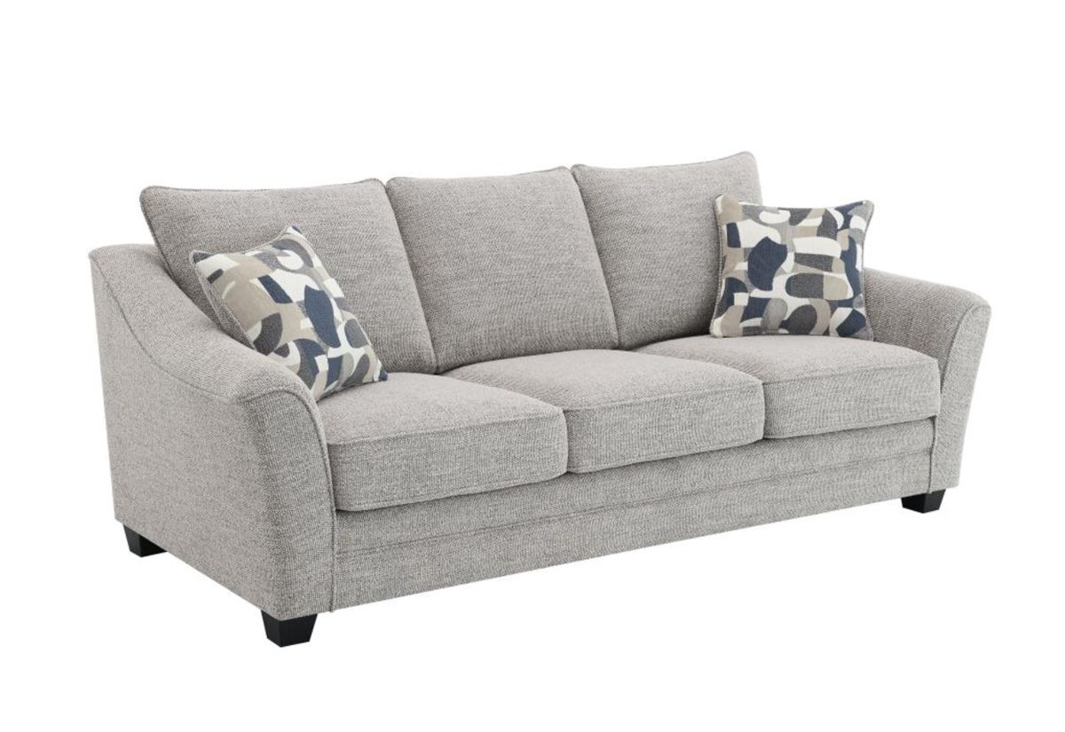 Cameley Light Grey Boucle Upholstered Sofa