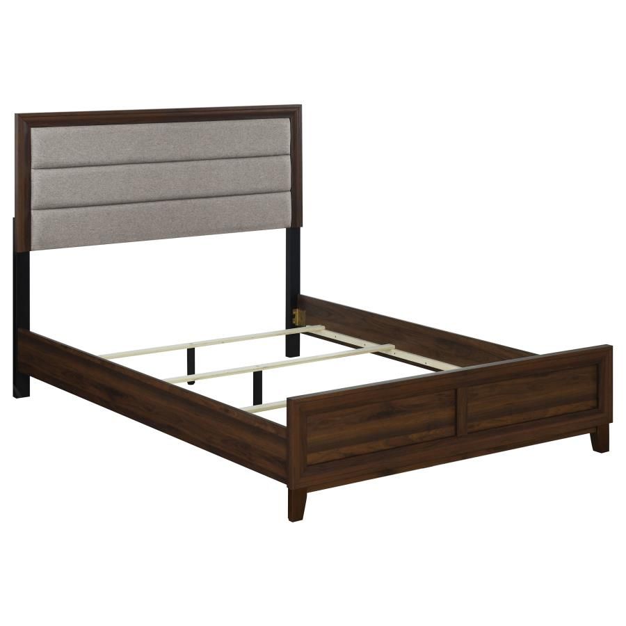 Camelia Walnut Finish Bed