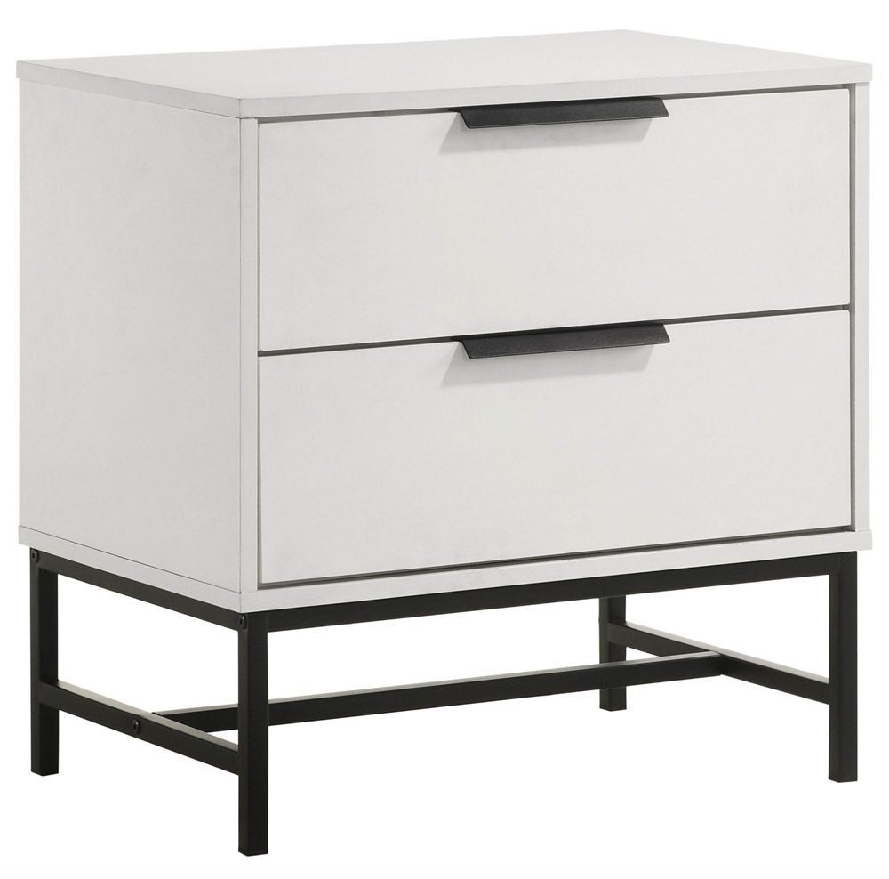 Candra White Finish Night Stand