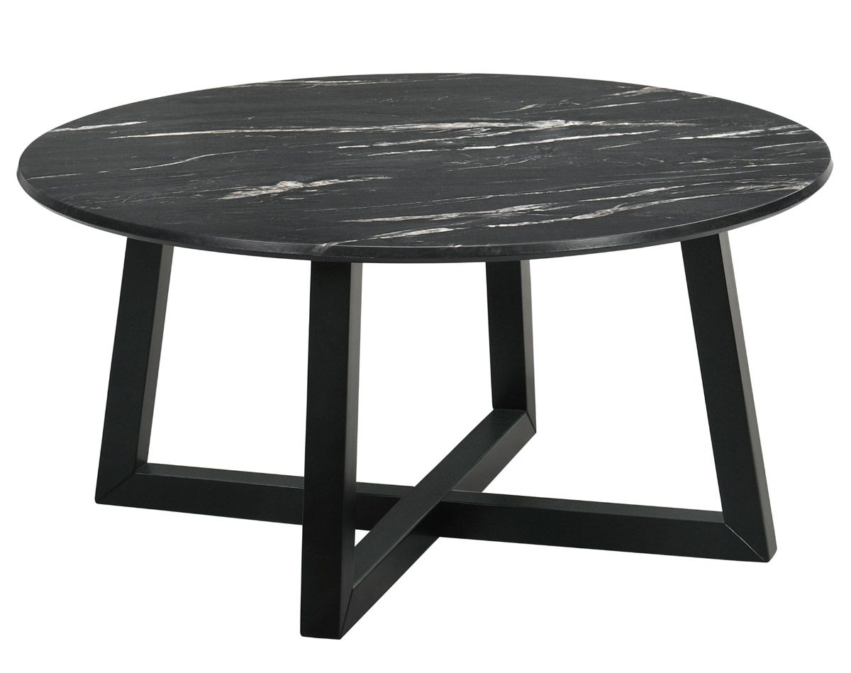 Caraway Faux Marble Top Coffee Table