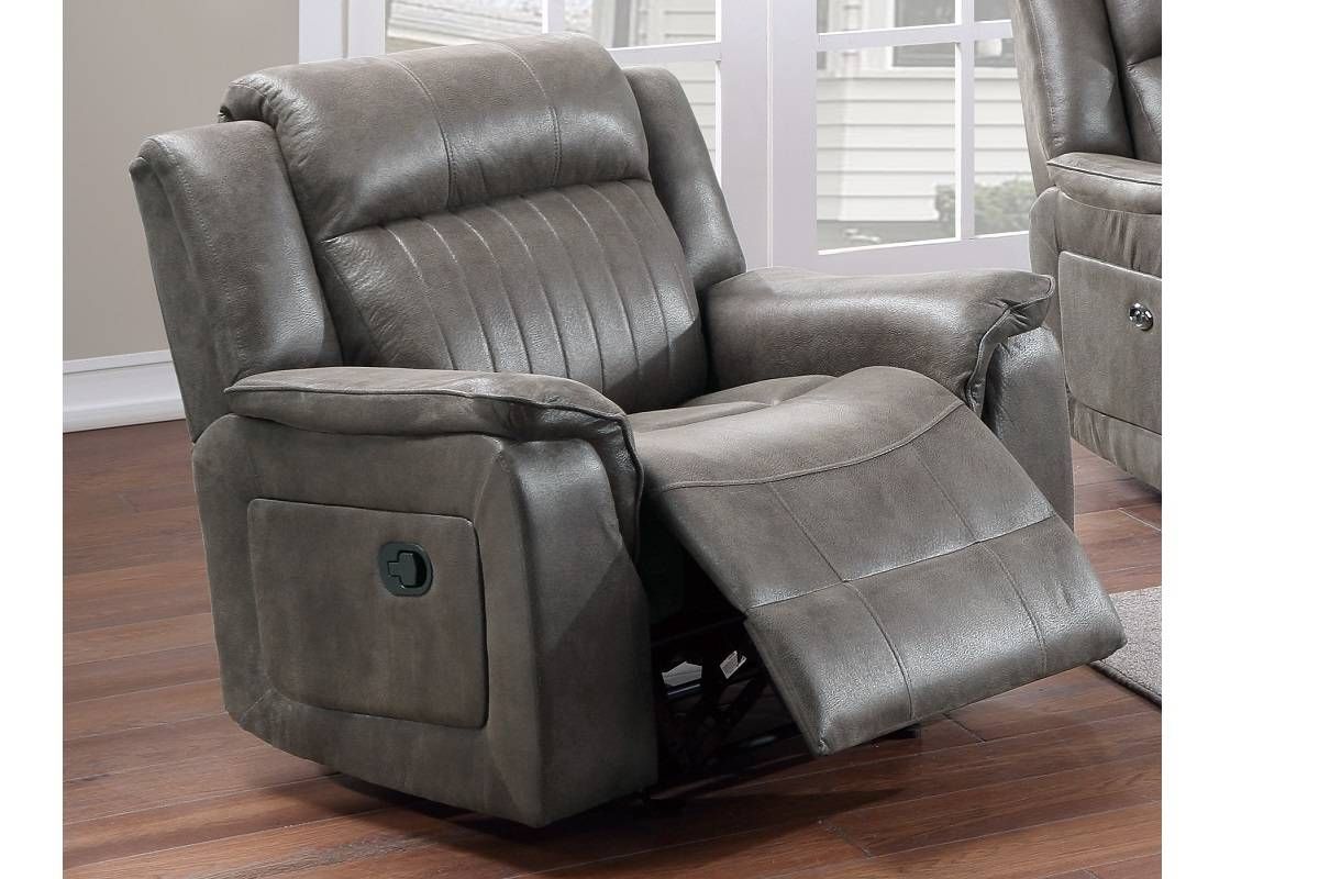 Carey Slate Blue Recliner Chair