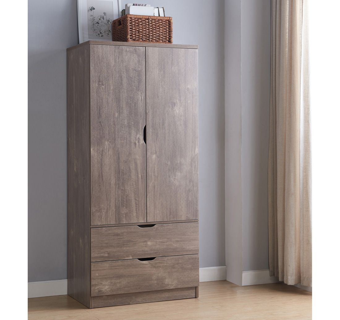 Cargo Hazelnut Finish Wardrobe Closet