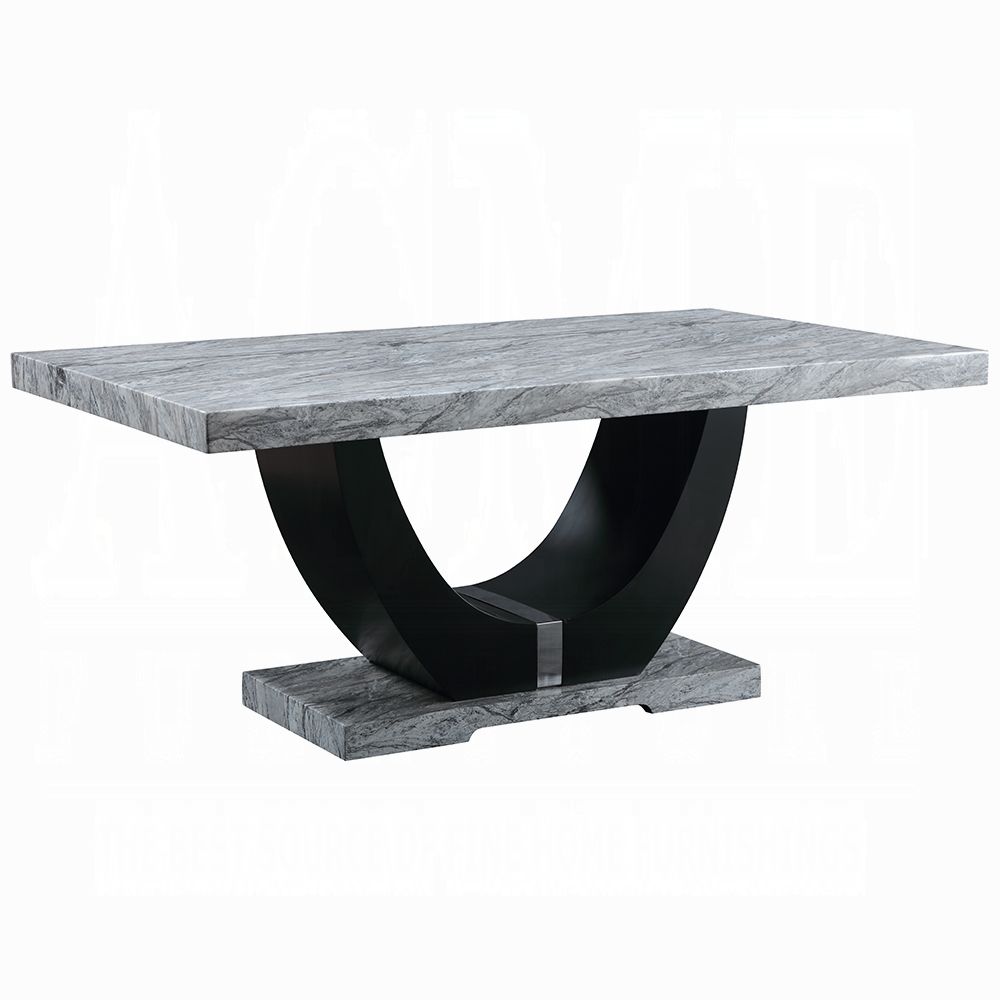 Carpia Faux Marble Top Dining Table