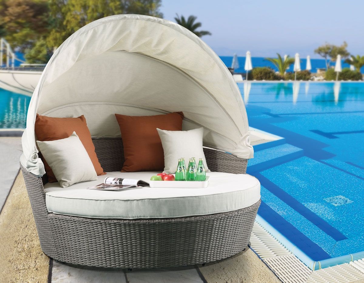 Carlos Outdoor Daybed With Ottoman