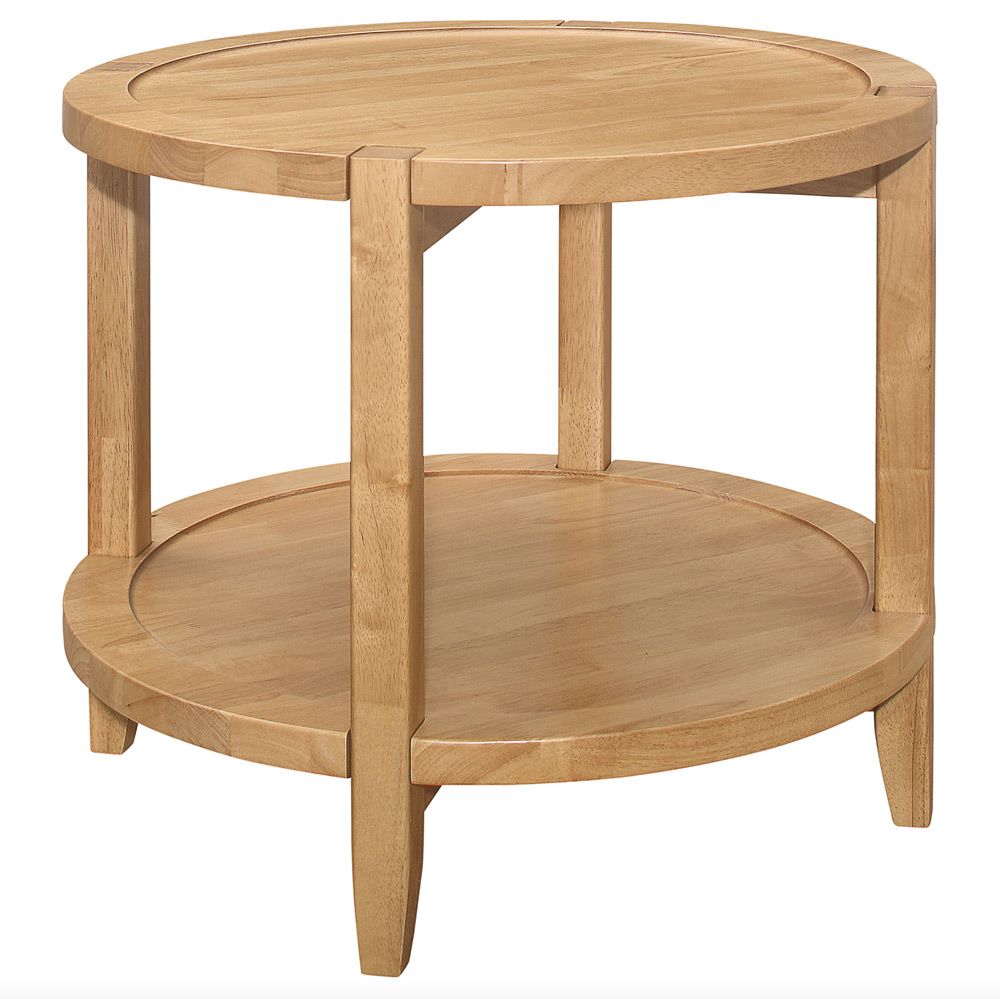 Cathy Round Solid Wood End Table