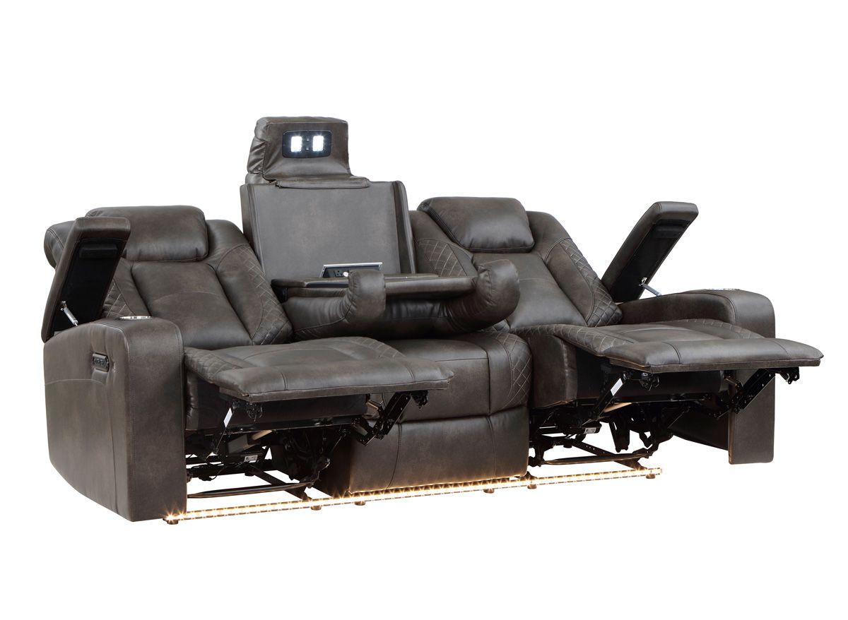 Chana Power Recliner Sofa Open