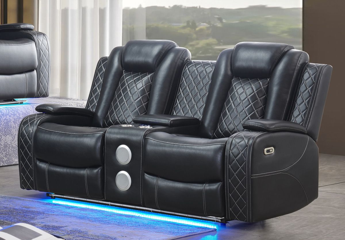 Chiron Power Recliner Loveseat With Speakers