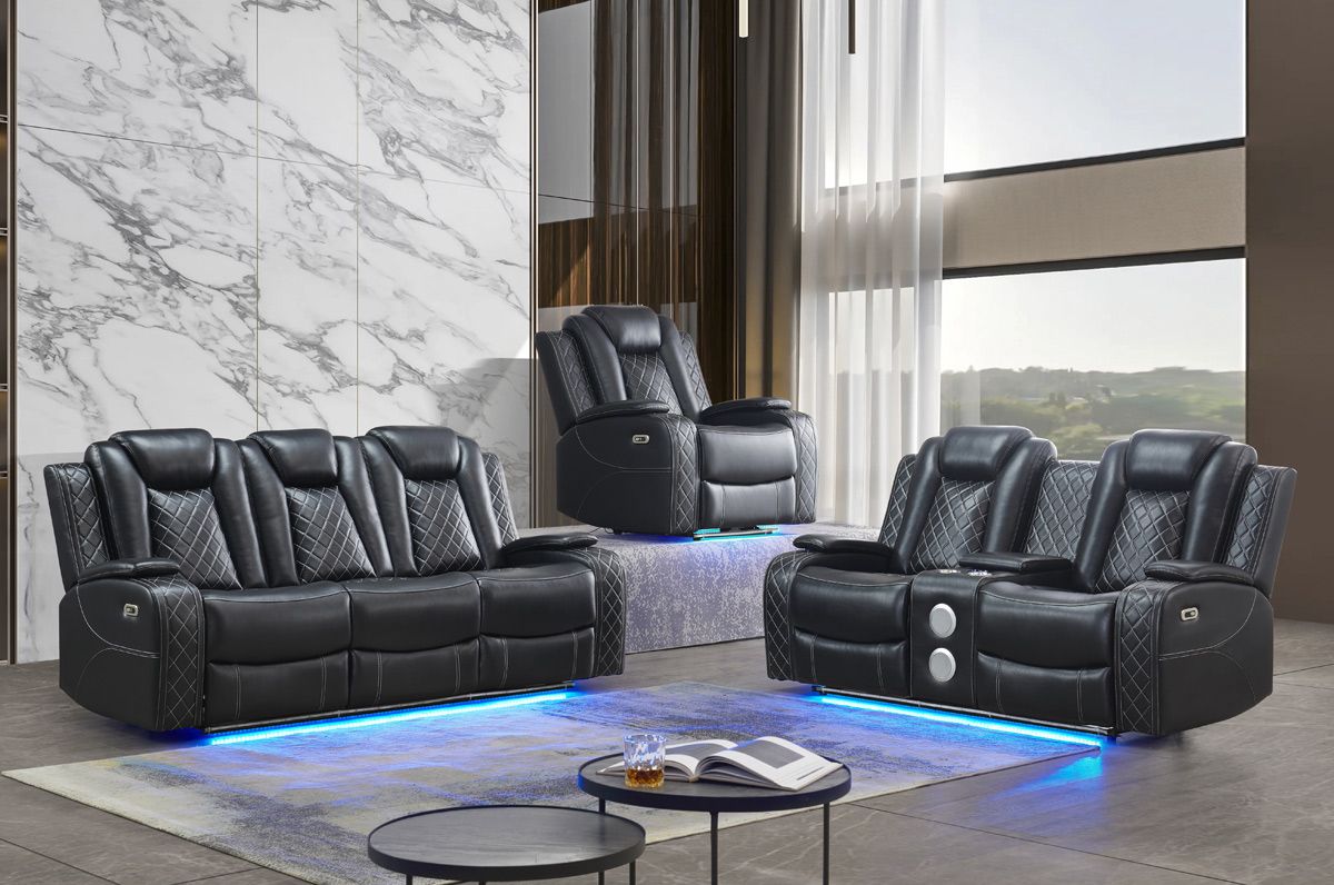 Chiron Power Recliner Sofa With LED Lights