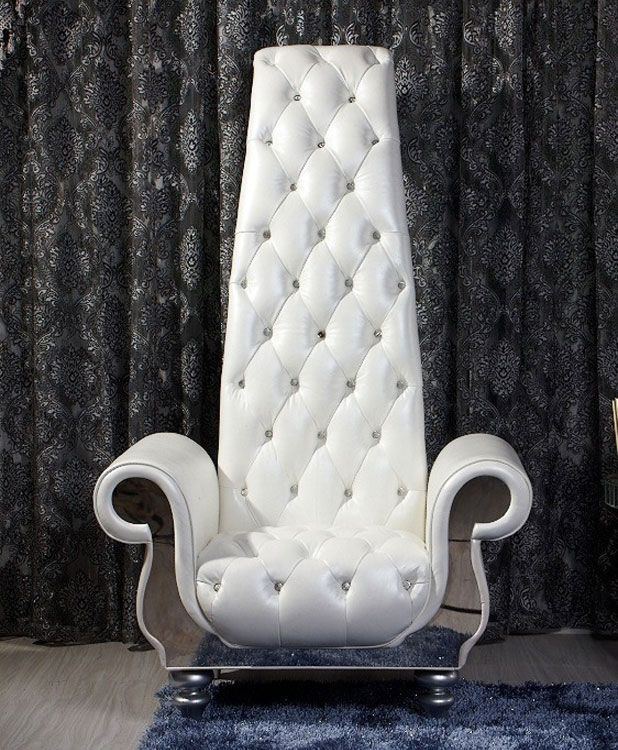 Clive Crystal Tufted Accent Chair