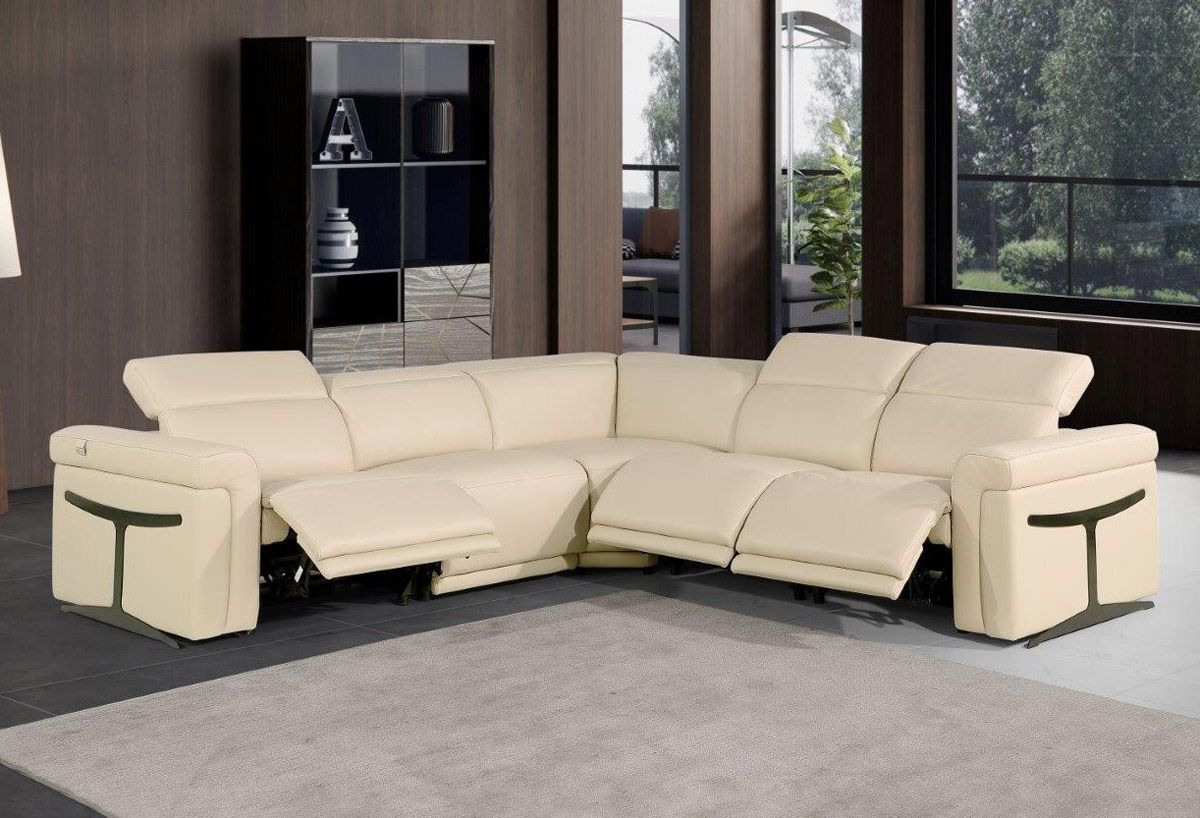 Colson Beige Power Recliner Sectional