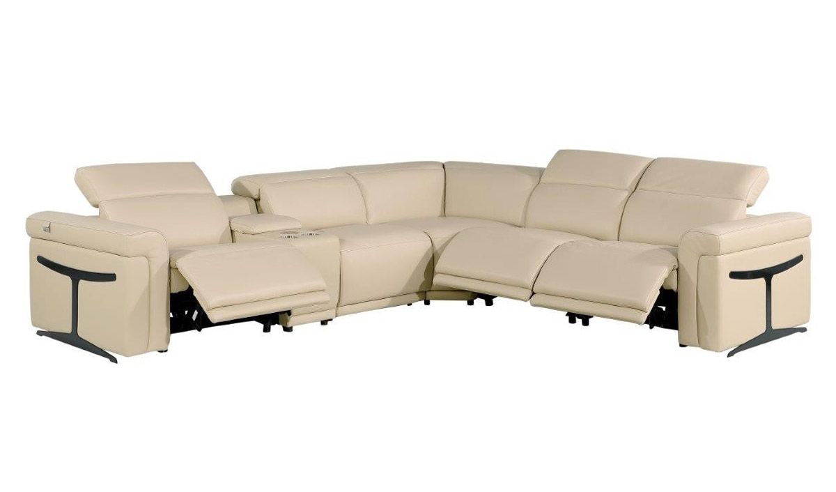 Colson Beige Power Recliner Modular Sectional