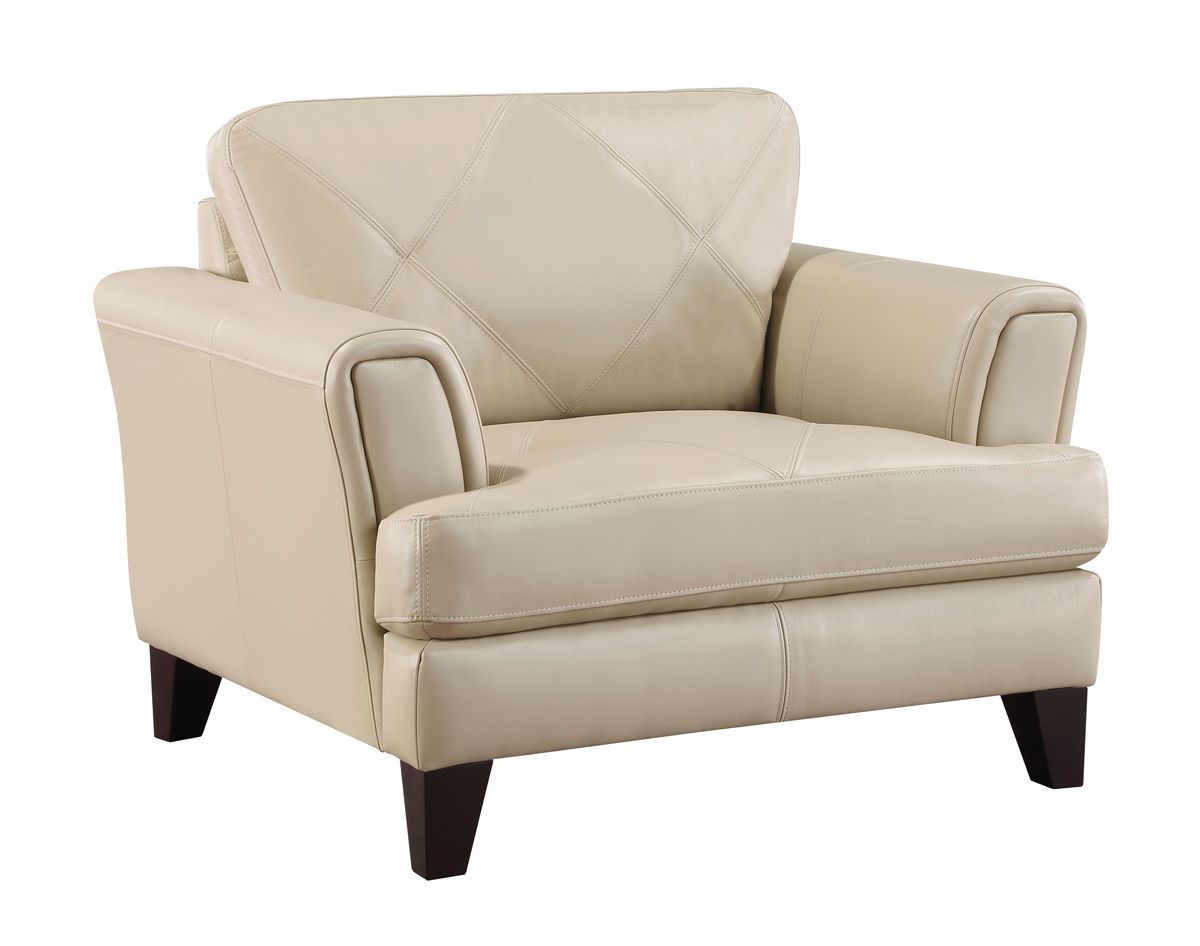 Confico Cream Top Grain Leather Chair