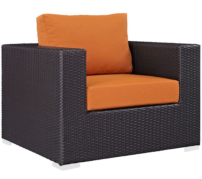 Convene Orange Outdoor Chair