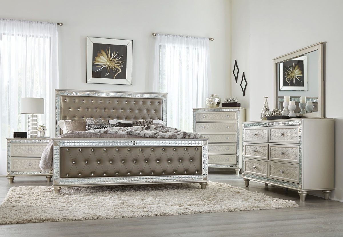 Dafne Bed With Crystal Accents