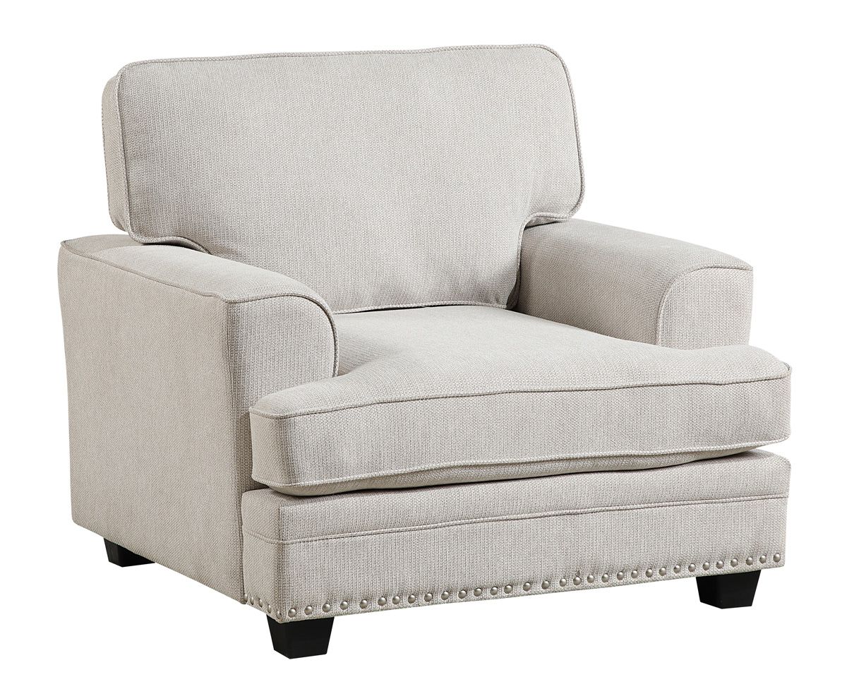 Dalton Beige Chenille Casual Chair