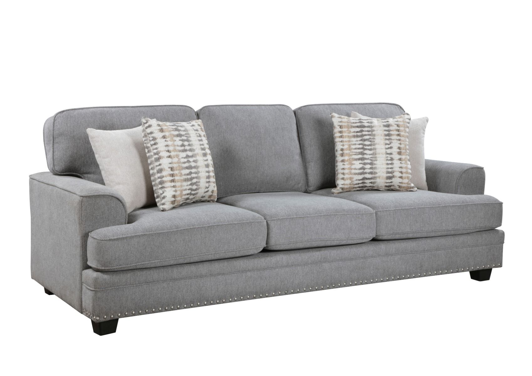 Dalton Grey Chenille Casual Sofa