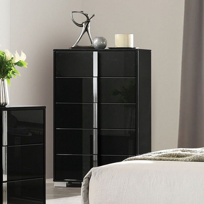 Dalyn Black Lacquer Finish Chest