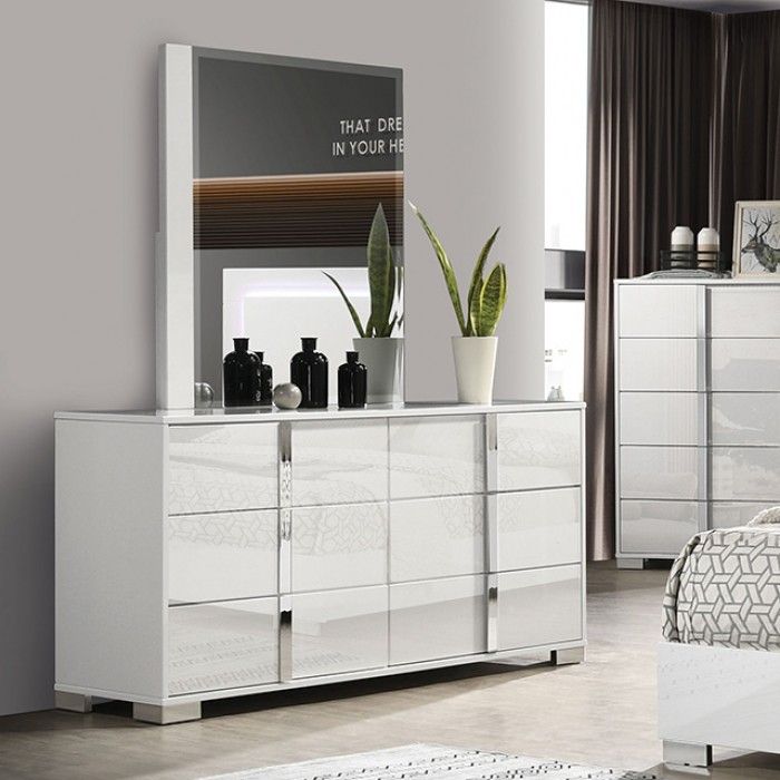 Dalyn Modern White Lacquer Dresser