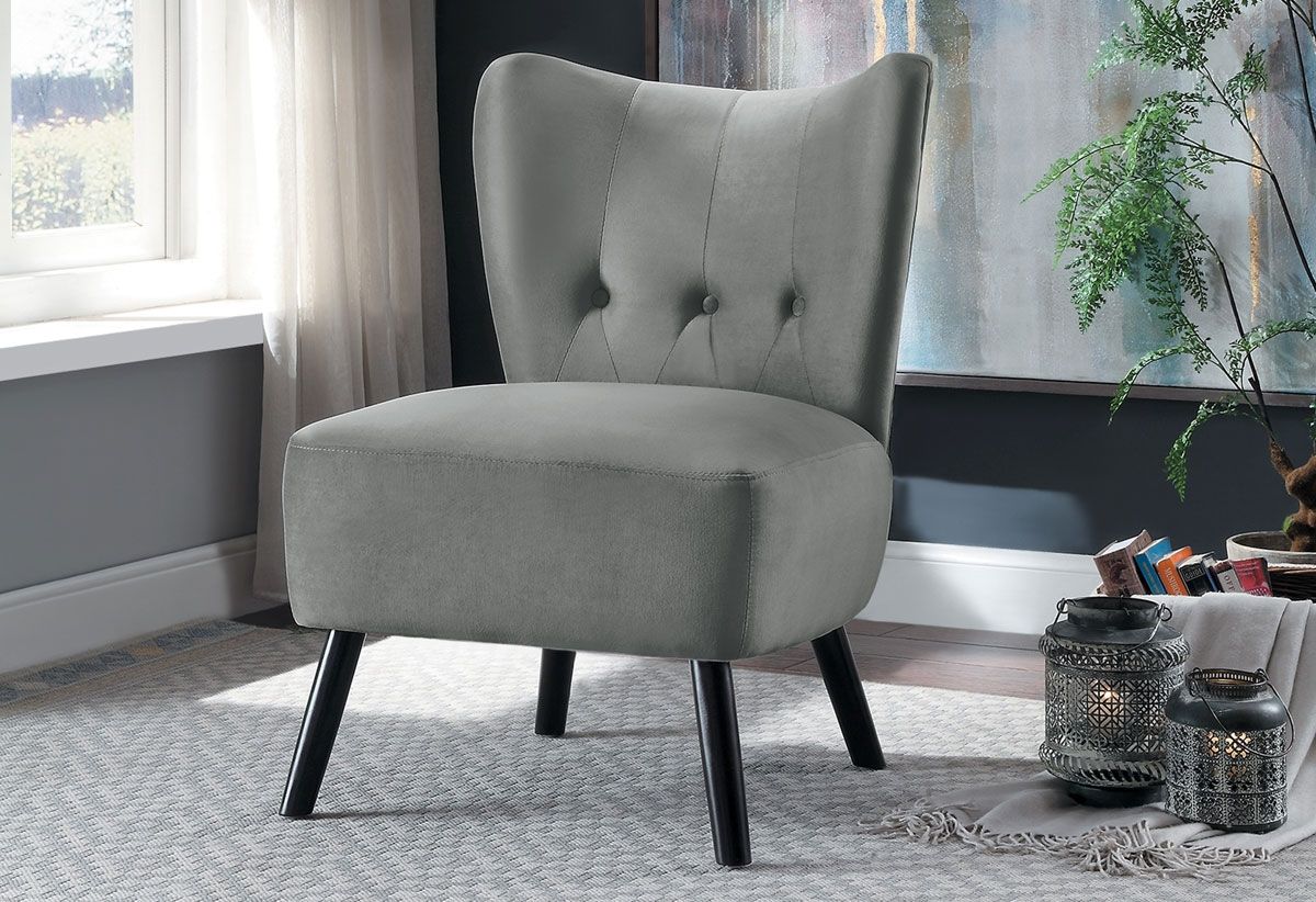 Daniel Gray Velvet Accent Chair