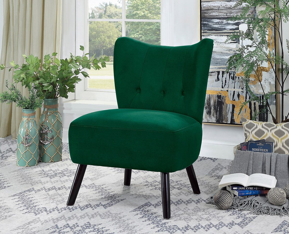 Daniel Green Velvet Accent Chair