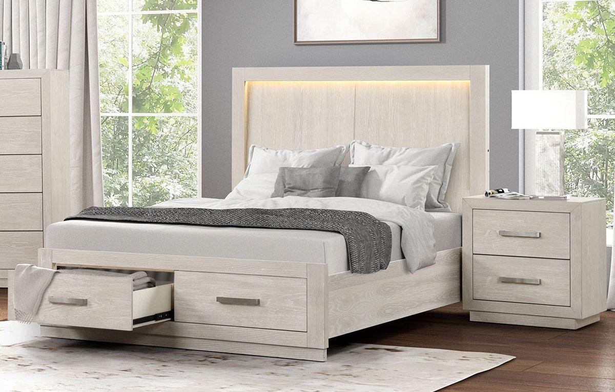 Dany Storage Bed With LED Lights