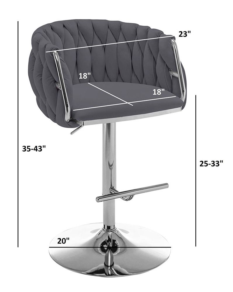 Davida Modern Barstool Dimentions