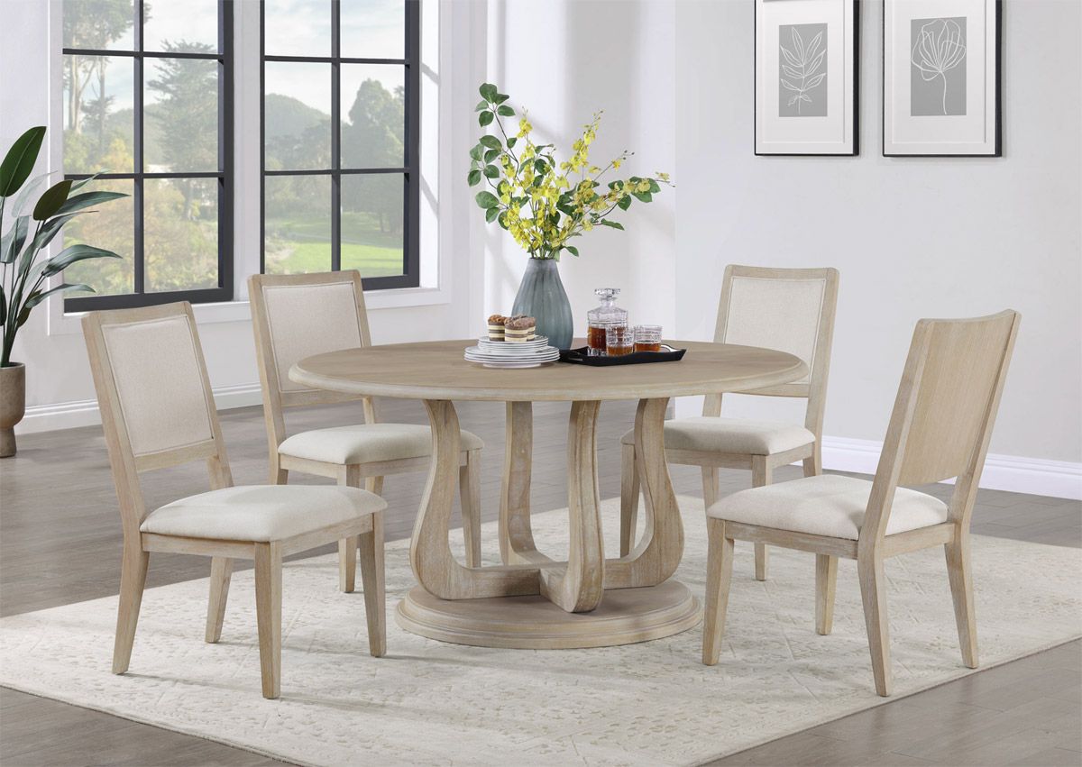 Decker Round Dining Table Set