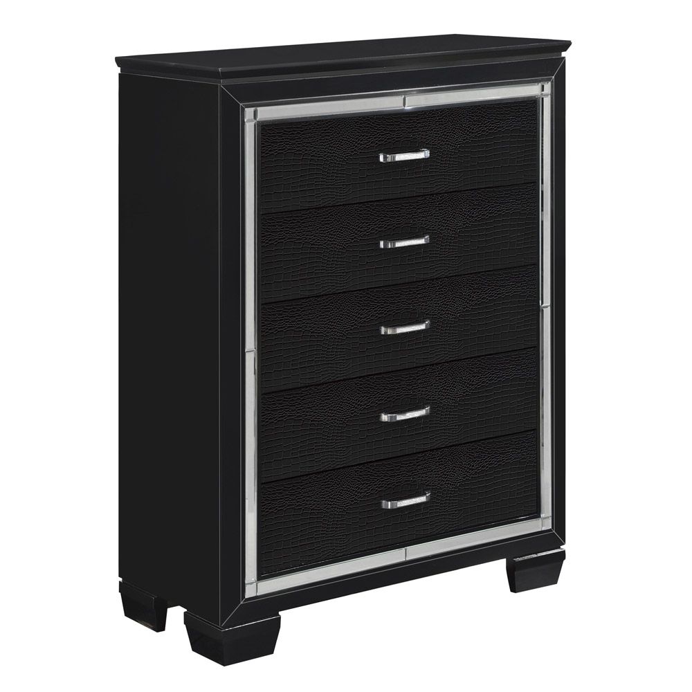Deluxe Black Chest of Drawers