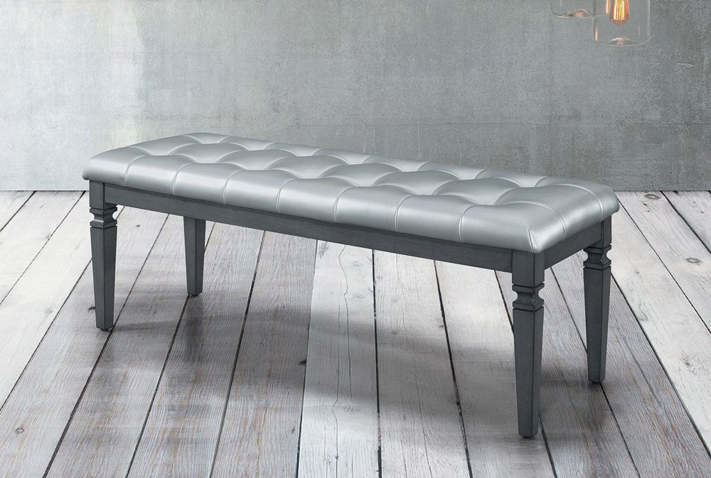 Deluxe Rustic Grey Bedroom Bench