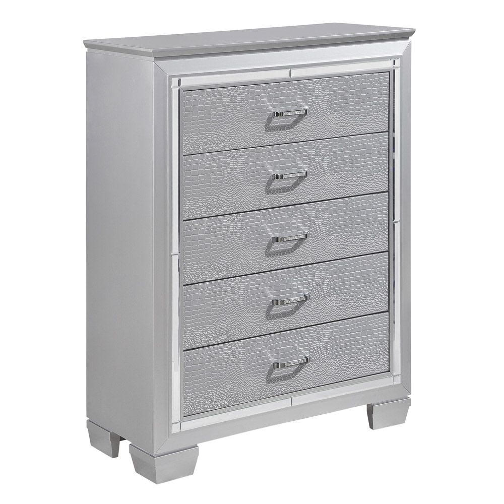 Deluxe Silver Finish Chest