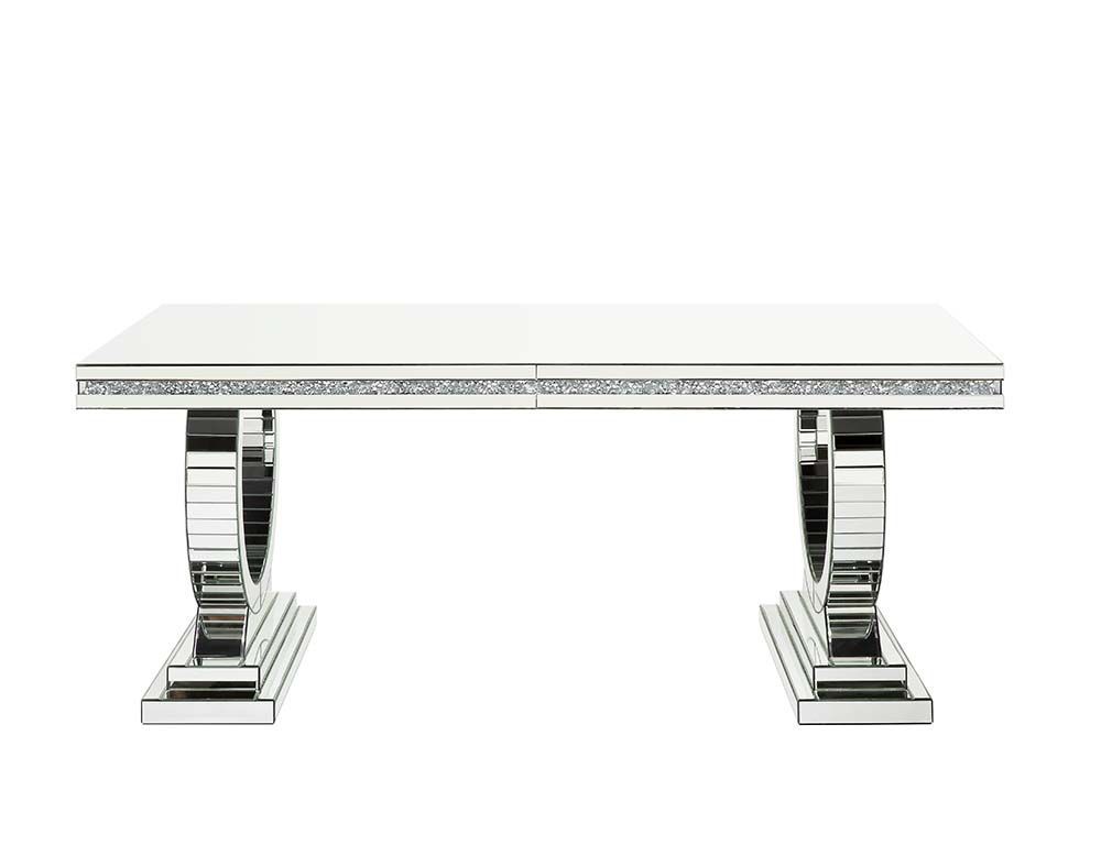 Deston Mirrored Dining Table Base