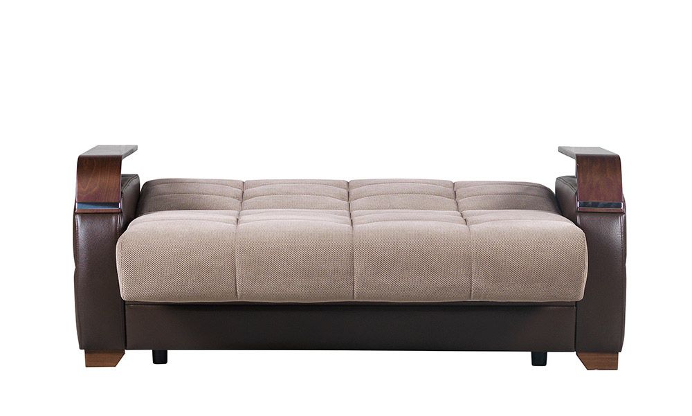 Cooper Taupe Fabric Loveseat Sleeper